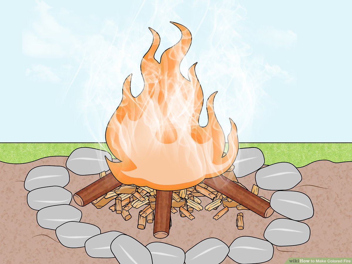 Fake Flames for Fireplace Luxury 4 Ways to Make Colored Fire Wikihow