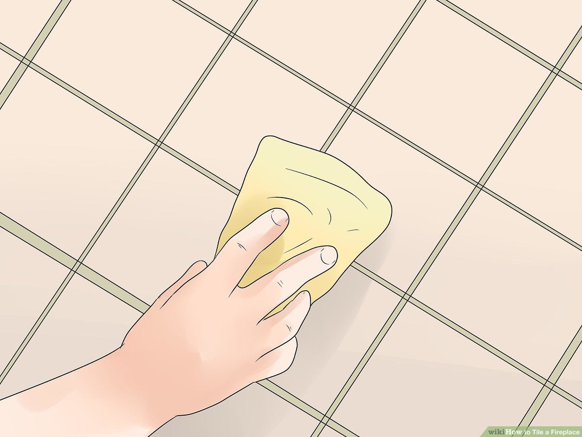 Fake Wood for Fireplace Beautiful How to Tile A Fireplace with Wikihow