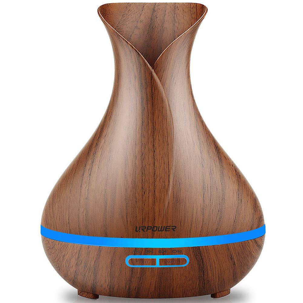 Fake Wood for Fireplace Inspirational Urpower Essential Oil Diffuser 400ml Wood Grain Aromatherapy Diffuser Ultrasonic Cool Mist Humidifiers Whisper Quiet 7 Color Changing Lights 4 Timer