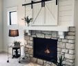 Farmhouse Electric Fireplace Awesome White Painted Shiplap On A Fireplace with Secret Tv Storage