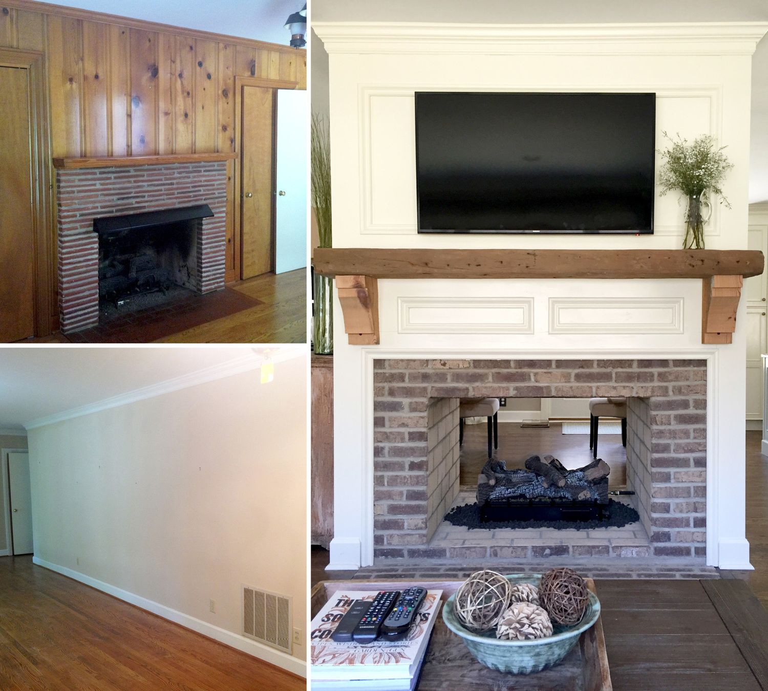 Farmhouse Electric Fireplace Luxury Fireplace Renovation Converting A Single Sided Fireplace to
