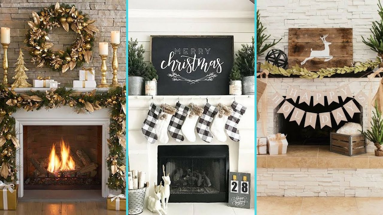 Farmhouse Style Fireplace Elegant â¤ Diy Shabby Chic Style Christmas Mantle Decor Ideasâ¤ Christmas Fireplace Decor Flamingo Mango