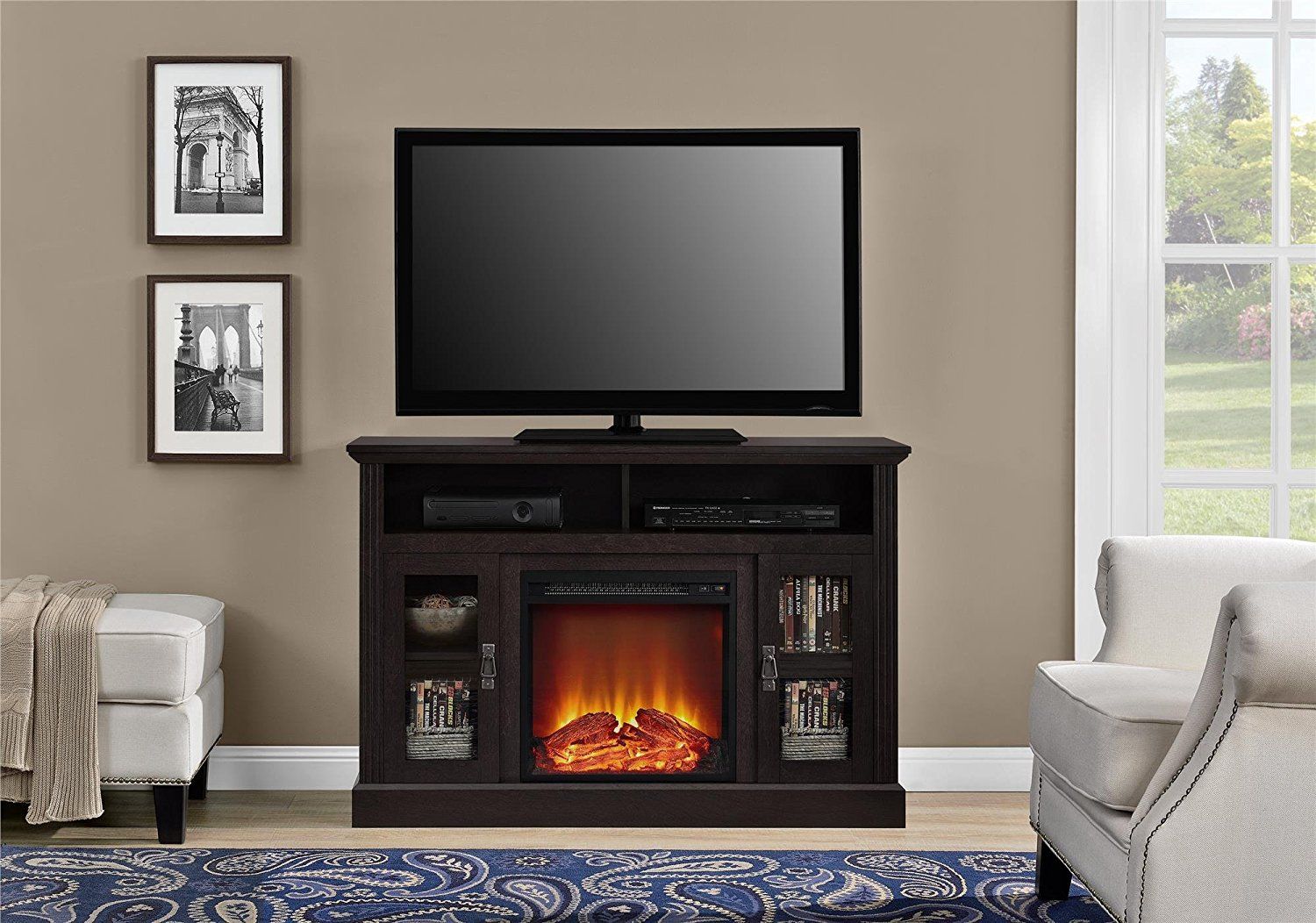 Farmington Electric Fireplace Best Of Electric Fireplace Tv Console for Tvs Up to A 50&quot; Great for