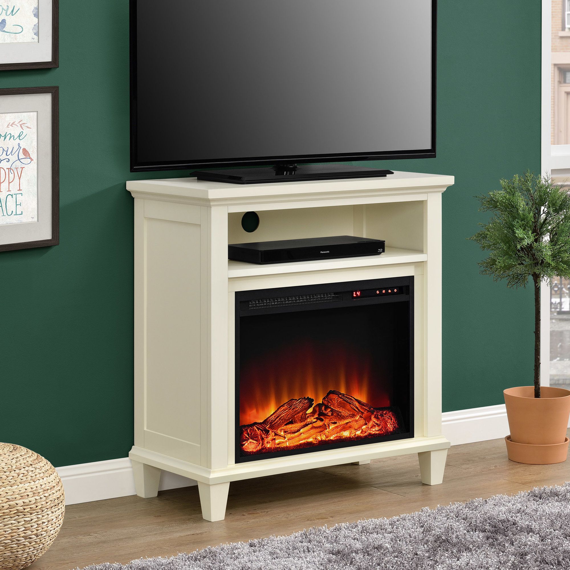 Faux Fireplace Entertainment Center Awesome Joseph Media Console with Electric Fireplace