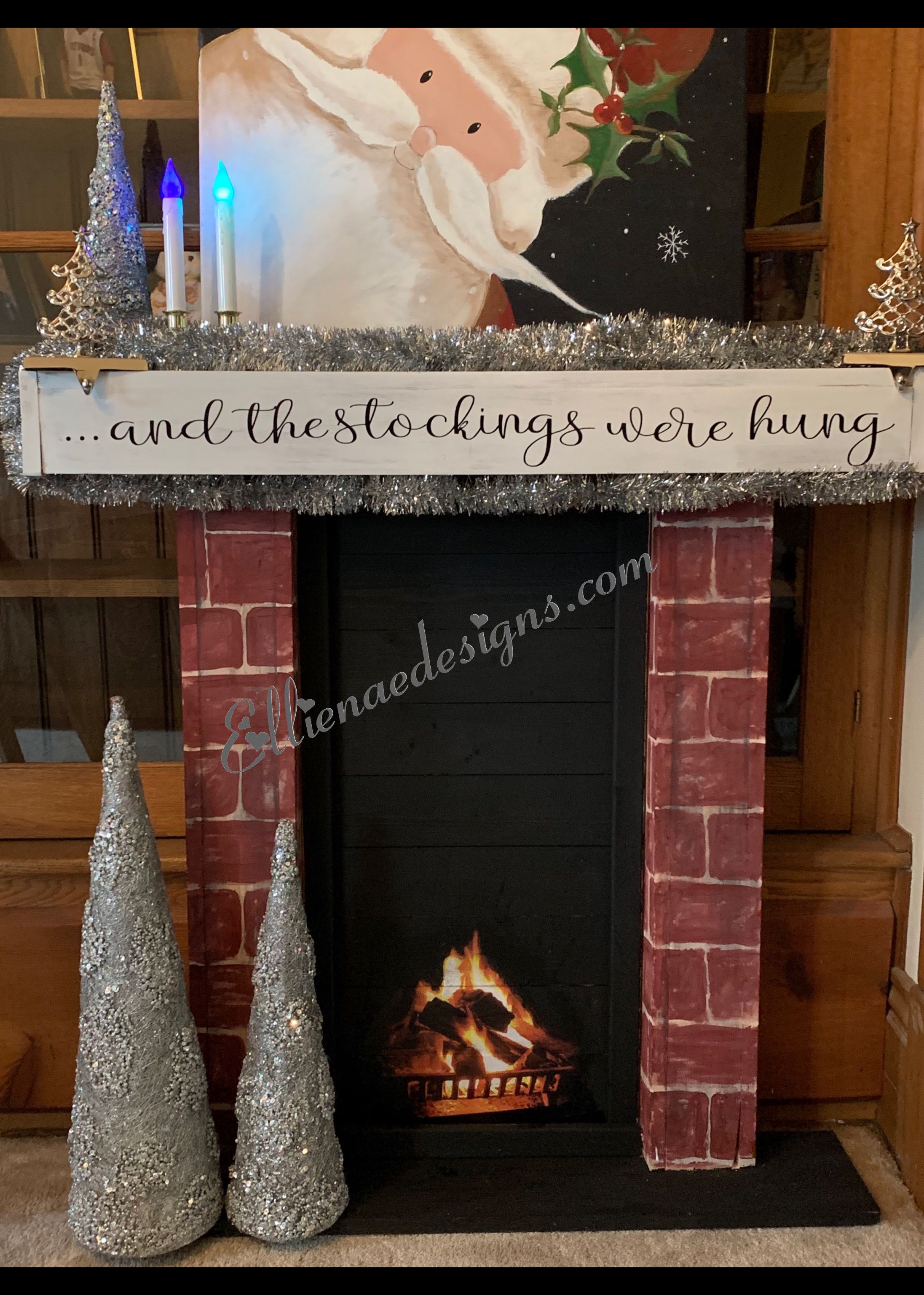 Faux Fireplace for Sale Luxury Built and Painted by Me Ellienaedesigns