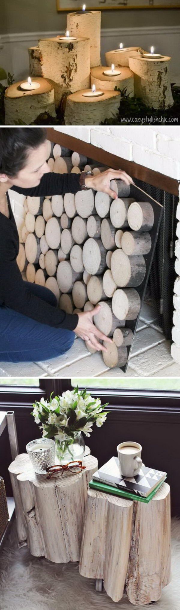 Faux Fireplace Logs Inspirational 20 Cool Tree Stump and Log Diy Projects