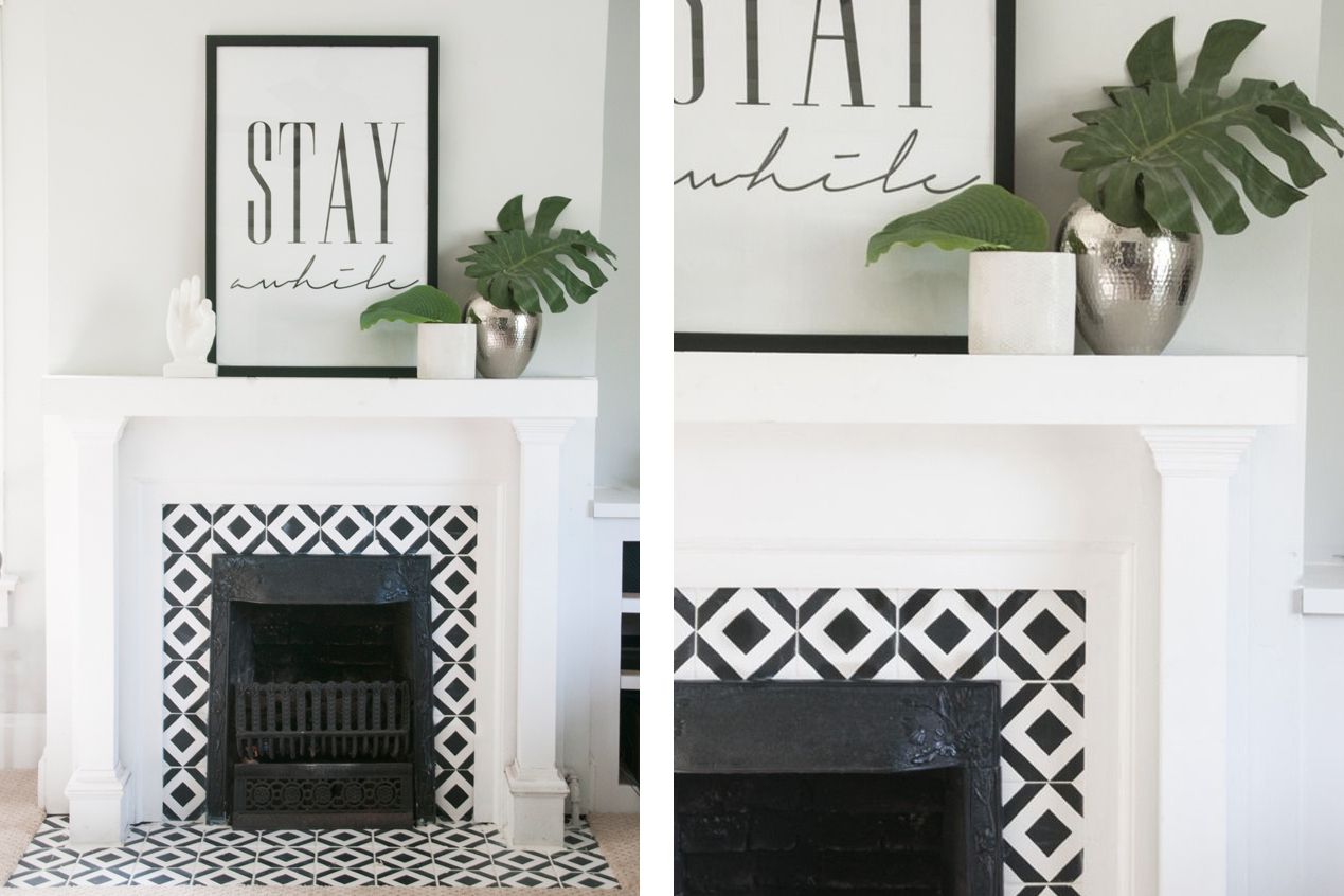 Faux Fireplace Mantel Diy Awesome 25 Beautifully Tiled Fireplaces