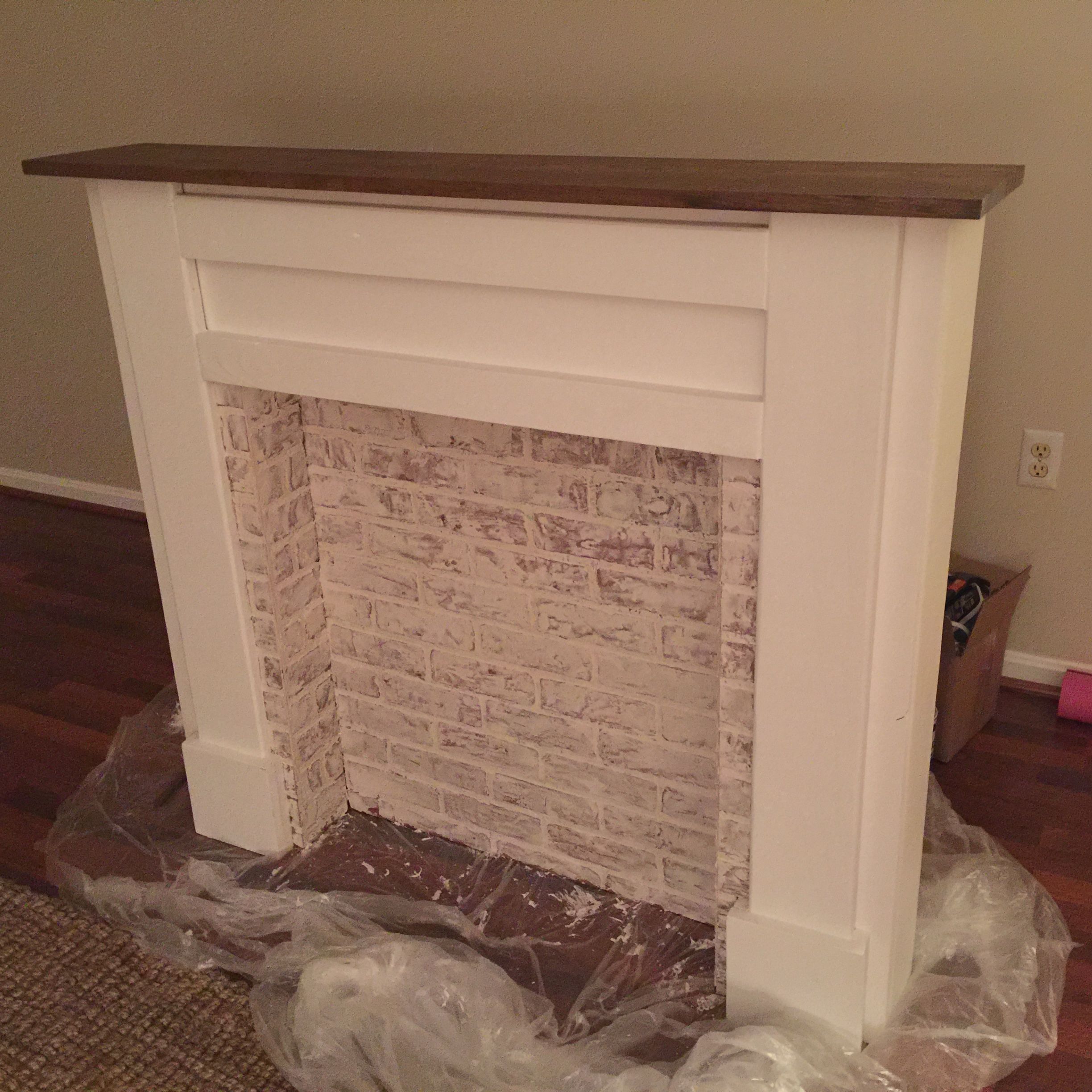 Faux Fireplace Mantel Diy Inspirational Ana White Faux Fireplace Mantel Diy Projects