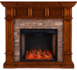 Faux Stone Electric Fireplace Awesome southern Enterprises Merrimack Simulated Stone Convertible Electric Fireplace