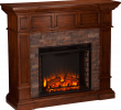 Faux Stone Electric Fireplace Best Of southern Enterprises Merrimack Simulated Stone Convertible Electric Fireplace