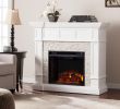 Faux Stone Electric Fireplace Unique Amesbury 45 5 In W Corner Convertible Electric Fireplace In White