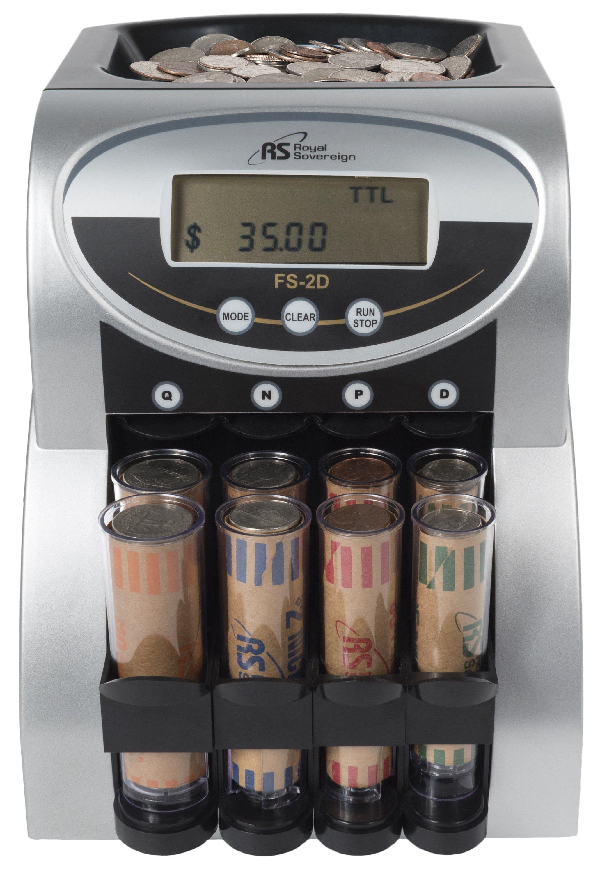 Royal Sovereign 2 Row Electric Digital Coin Sorter 4NKR3NMSL0010 VB 999