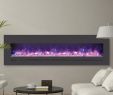Fire and Ice Fireplace New Sierra Flame by Amantii Wall Mount Flush Mount 72" Electric