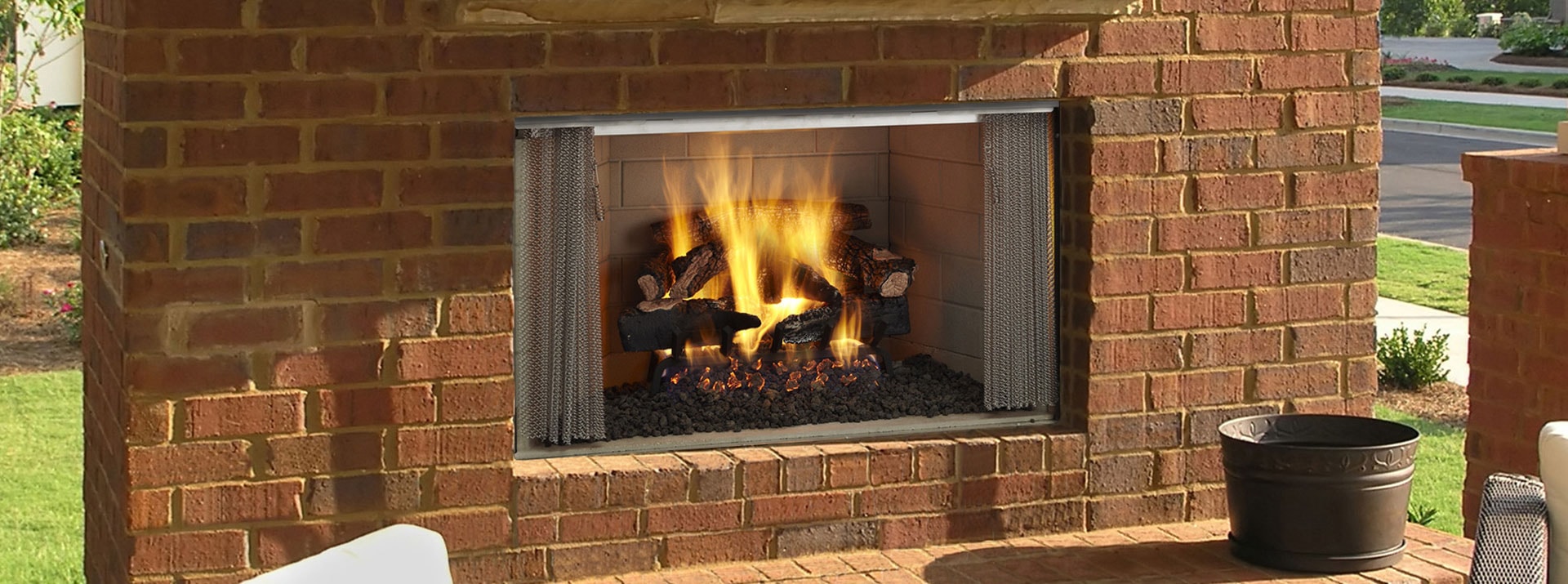 Villawood Wood Burning outdoor Fireplace villawood mesh 1920x715