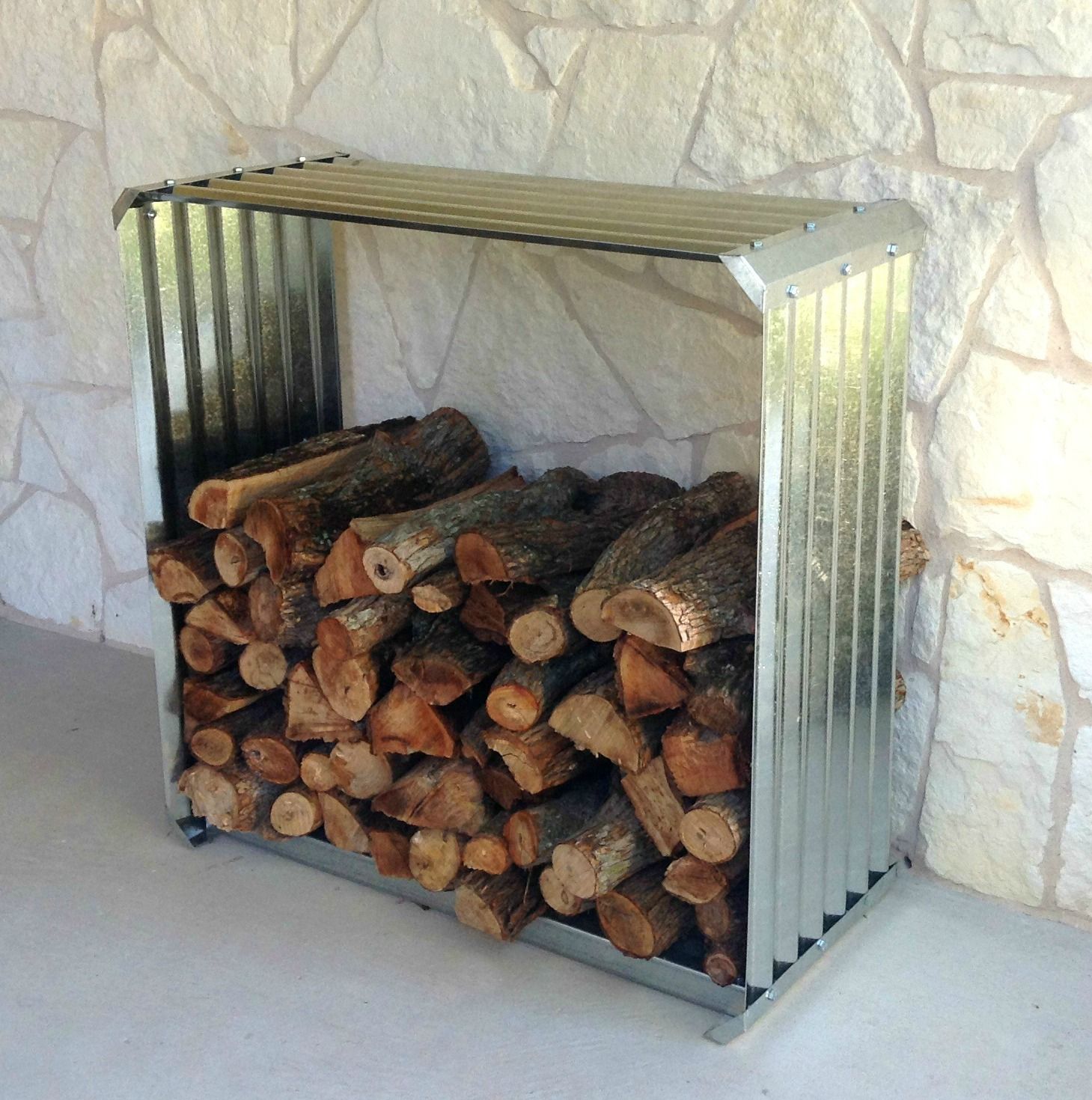 Fireplace Accessories Walmart Unique Corrugated Firewood Rack A Unique Way to Store Firewood