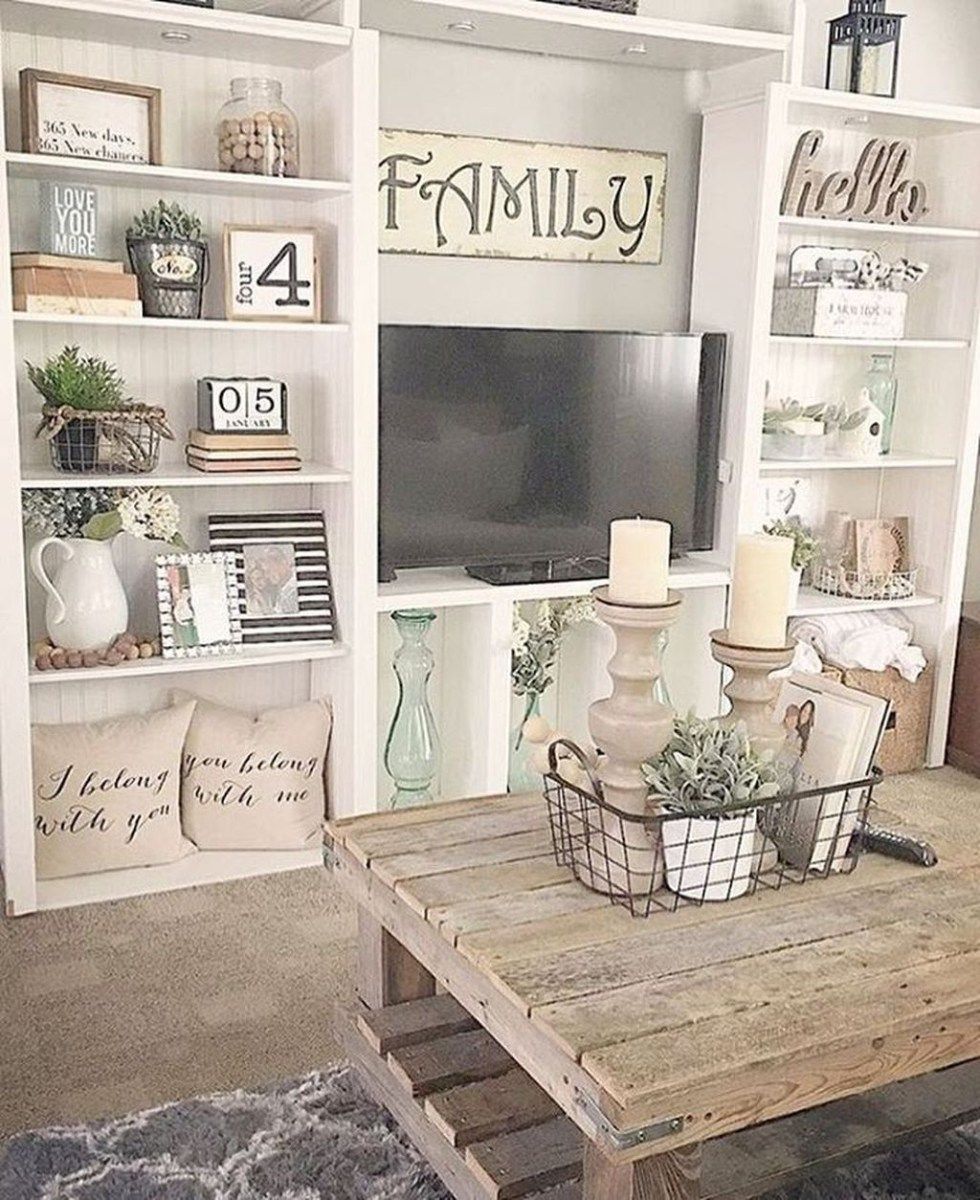 Fireplace and Fixins Fresh Modern Farmhouse Living Room Decoration Ideas 30