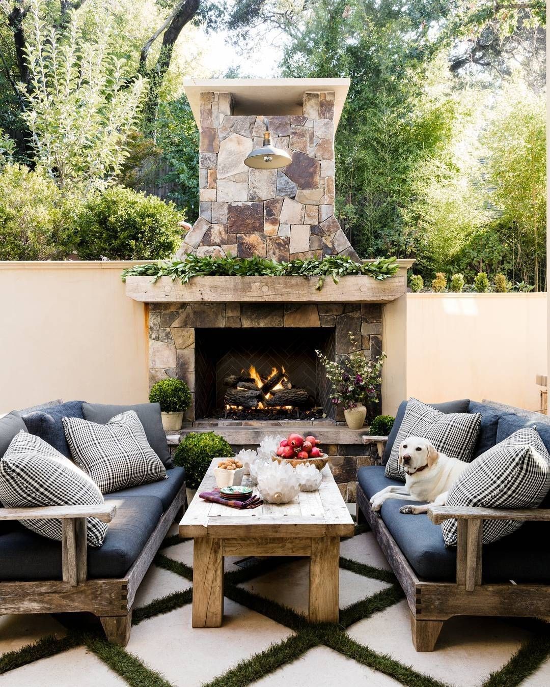 patio fireplace idea The Simple Gardener 4ced0d4bfd53d7ca0ea48ba5f6f567d0