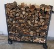 Fireplace andirons and Grates Luxury Portable Wood Stacker with Kindling Holds 1 4 Cord Small