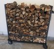 Fireplace andirons and Grates Luxury Portable Wood Stacker with Kindling Holds 1 4 Cord Small