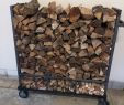 Fireplace andirons and Grates Luxury Portable Wood Stacker with Kindling Holds 1 4 Cord Small