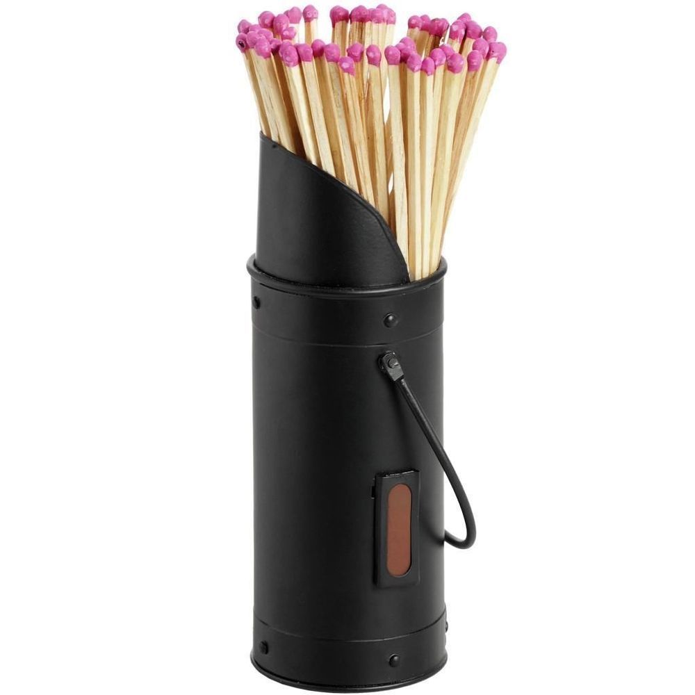 Fireplace ash Bucket Unique Manor Coal Scuttle Design Fireside Matchstick Holder Striker