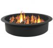 Fireplace ash Dump Door Awesome Sunnydaze Decor 39 In Dia X 45 In H Round Steel Wood Burning Fire Pit Ring Liner