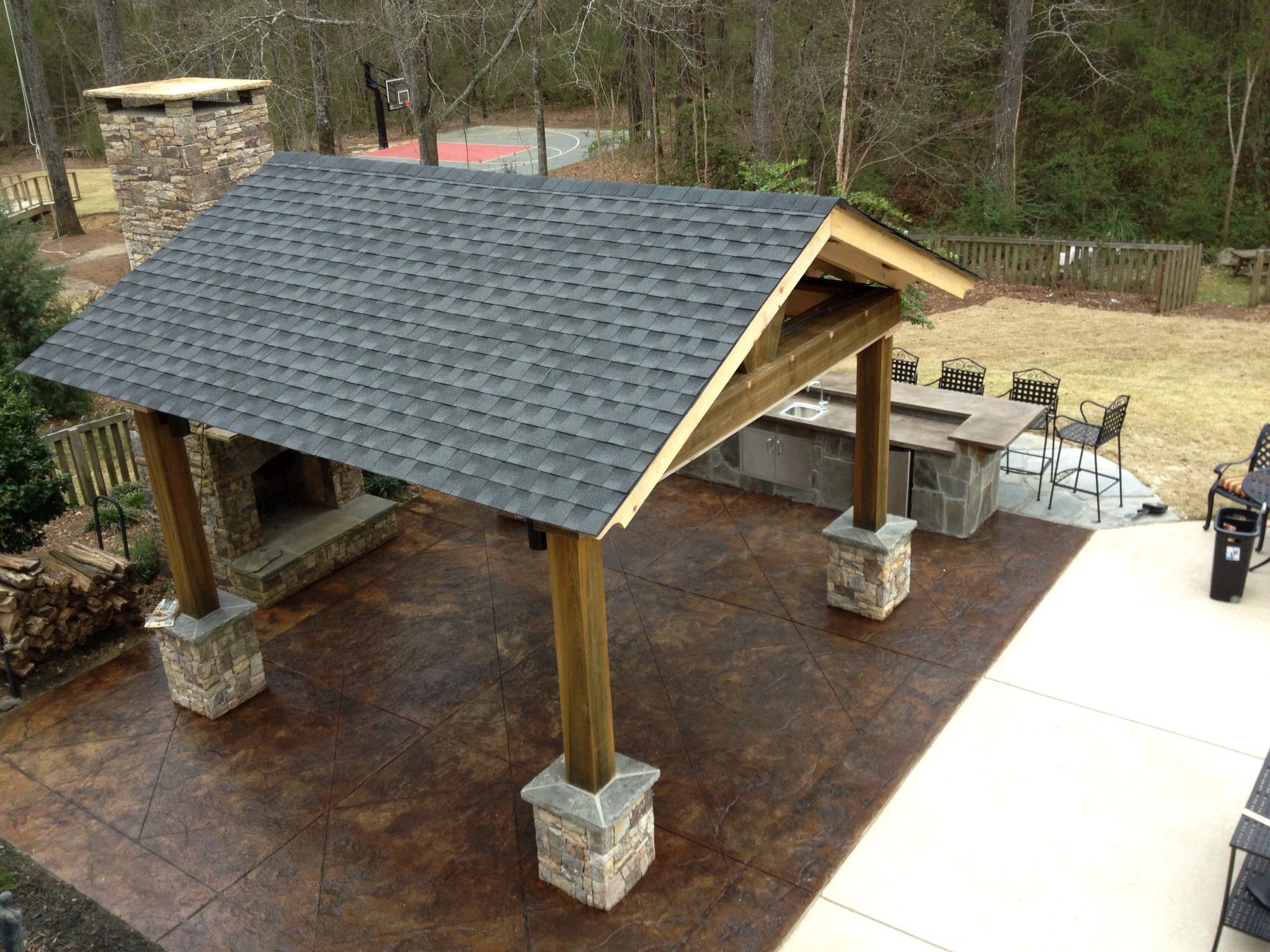 Fireplace ashes In Garden Lovely Outdoor Kitchen with Vertical Flagstone Stacked Stone