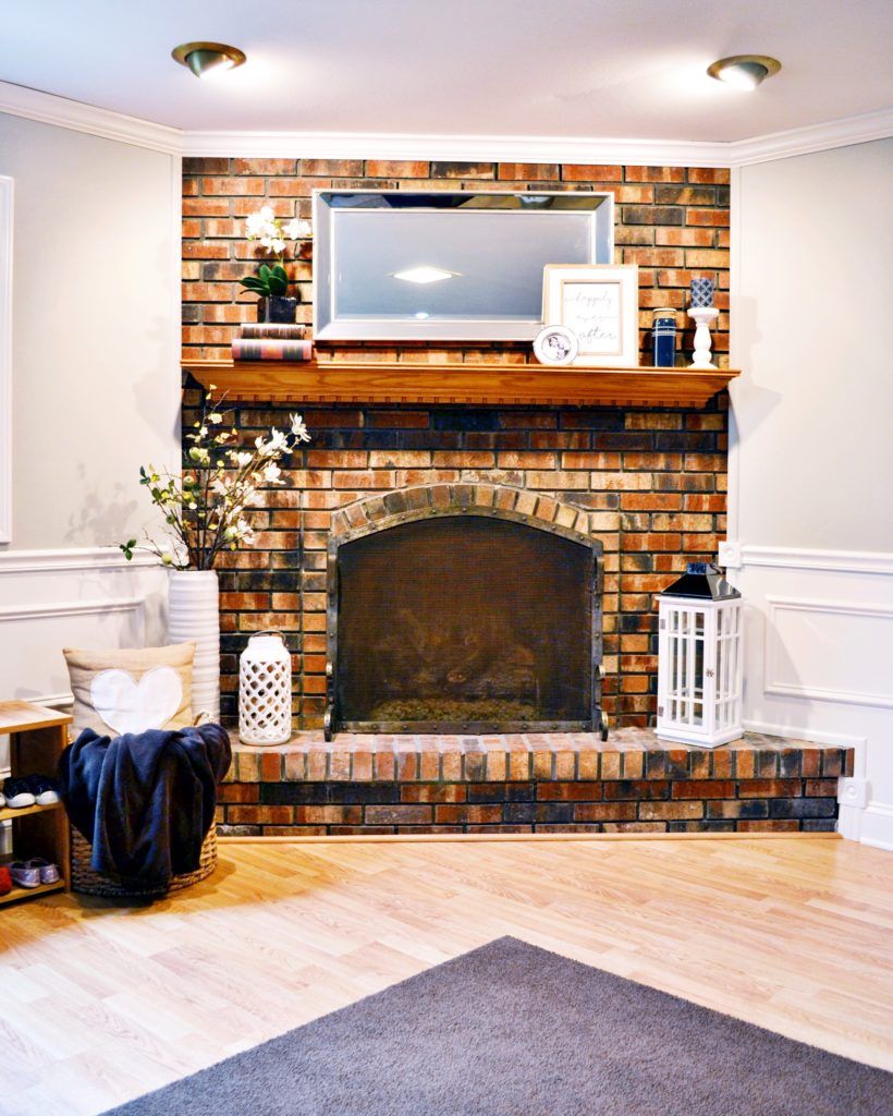 Fireplace Backing Best Of Wainscoting Reveal Diy