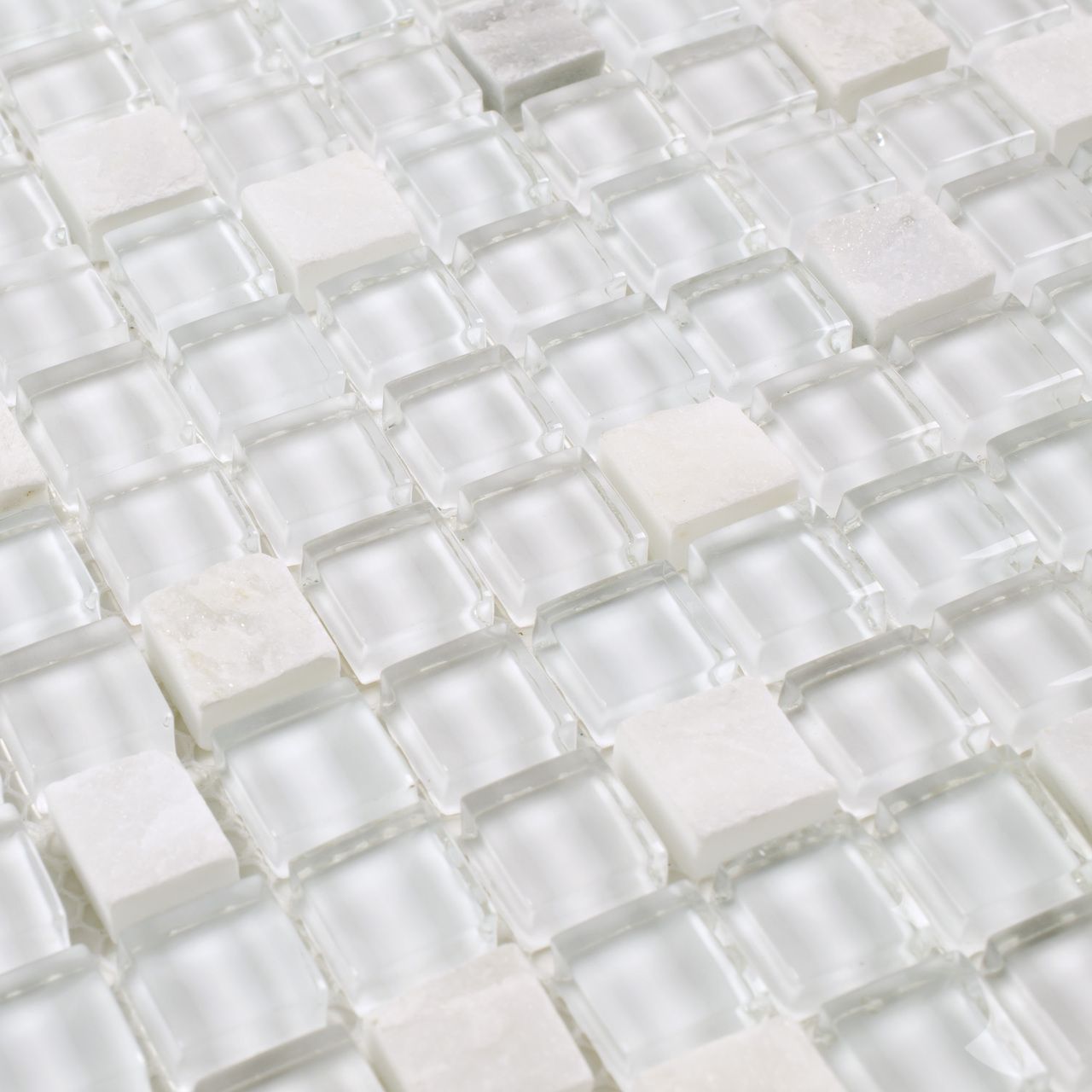 Fireplace Backsplash Beautiful Mini Stone Glass Mosaic Tile White Ice Tile