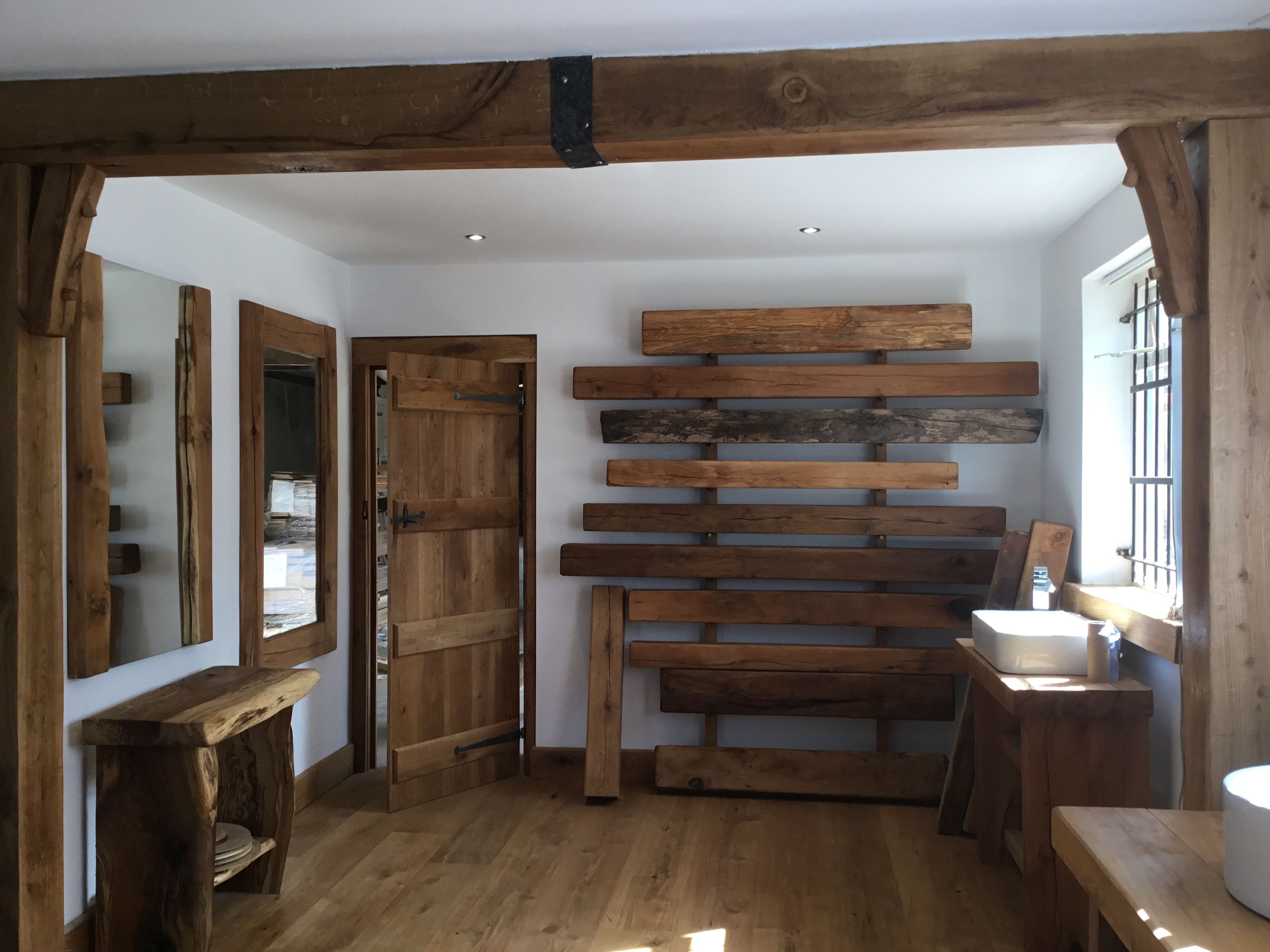 Fireplace Beams Inspirational solid Oak Beams Celtic Oak Showroom Penclawdd