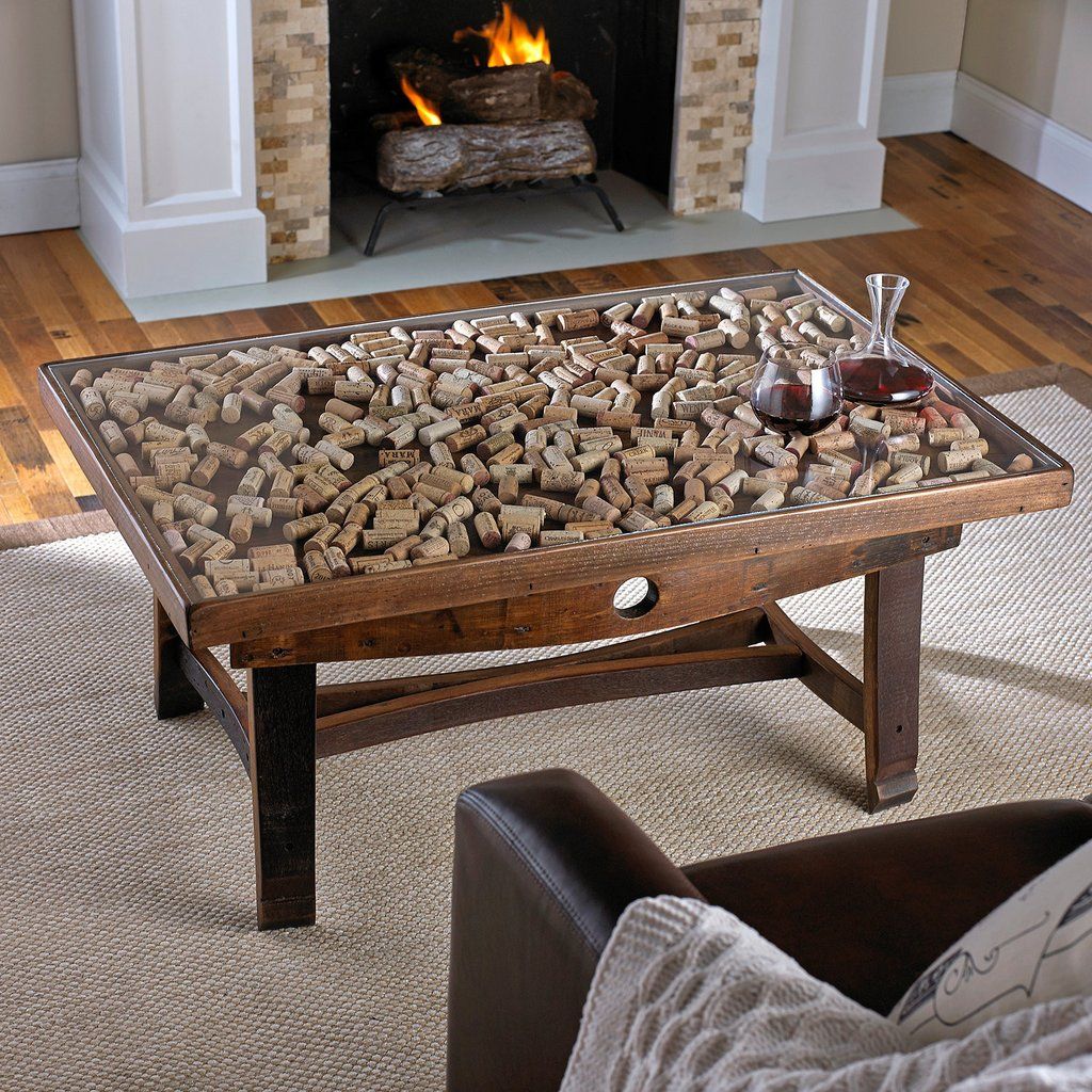 Fireplace Bellows Home Depot Awesome Cork Collector Coffee Table with Barrel Stave Legs