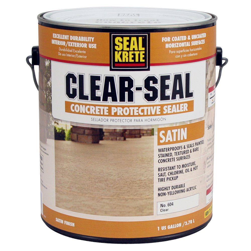 Fireplace Brick Cleaner Home Depot Beautiful Seal Krete 1 Gal Satin Clear Seal Concrete Protective Sealer