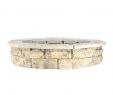 Fireplace Brick Home Depot Elegant Natural Concrete Products Co 44 In X 14 In Concrete Fossill Limestone Round Fire Pit Kit
