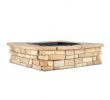 Fireplace Brick Home Depot Inspirational Natural Concrete Products Co 28 In X 14 In Steel Wood Random Stone Brown Square Fire Pit Kit