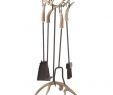 Fireplace Broom Awesome Antler Fireplace Set W 4 tools Bristle Brush Real Deer