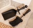 Fireplace Broom Beautiful Personalised Black Fireside Hearth Set