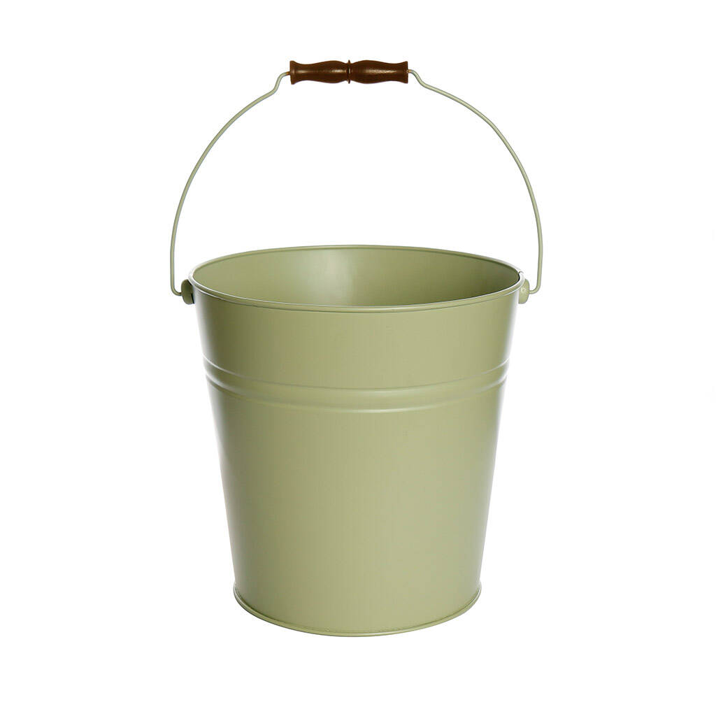 Fireplace Bucket Elegant Personalised Laurel Green Home and Garden Bucket