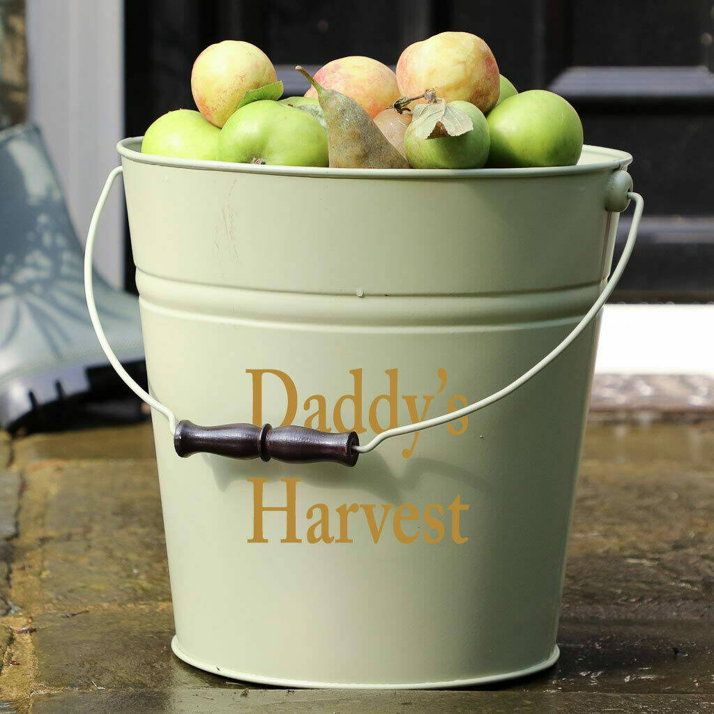 Personalised Laurel Green Home And Garden Bucket original green bucket