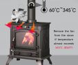 Fireplace Burner Awesome Details About 2 Blade Heat Powered Stove Fan W thermometer for Wood Log Burning Burner Stove