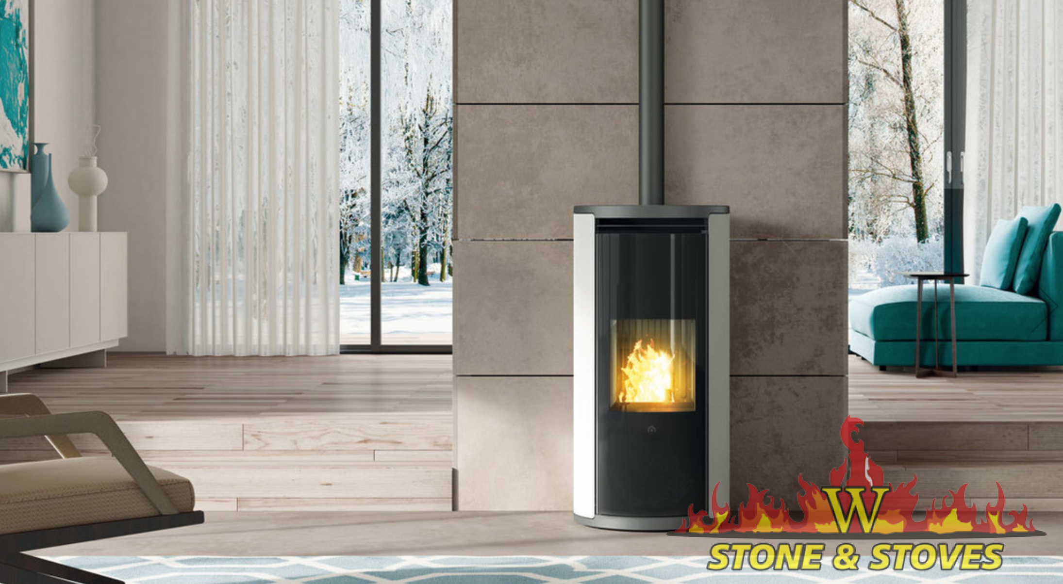 Fireplace Burner Luxury 8 2kw “edilkamin” Evia Pellet Stove Display Model In Mullingar