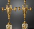 Fireplace Candelabra Elegant Claude Galle attributed to A Pair Of Empire Three Light
