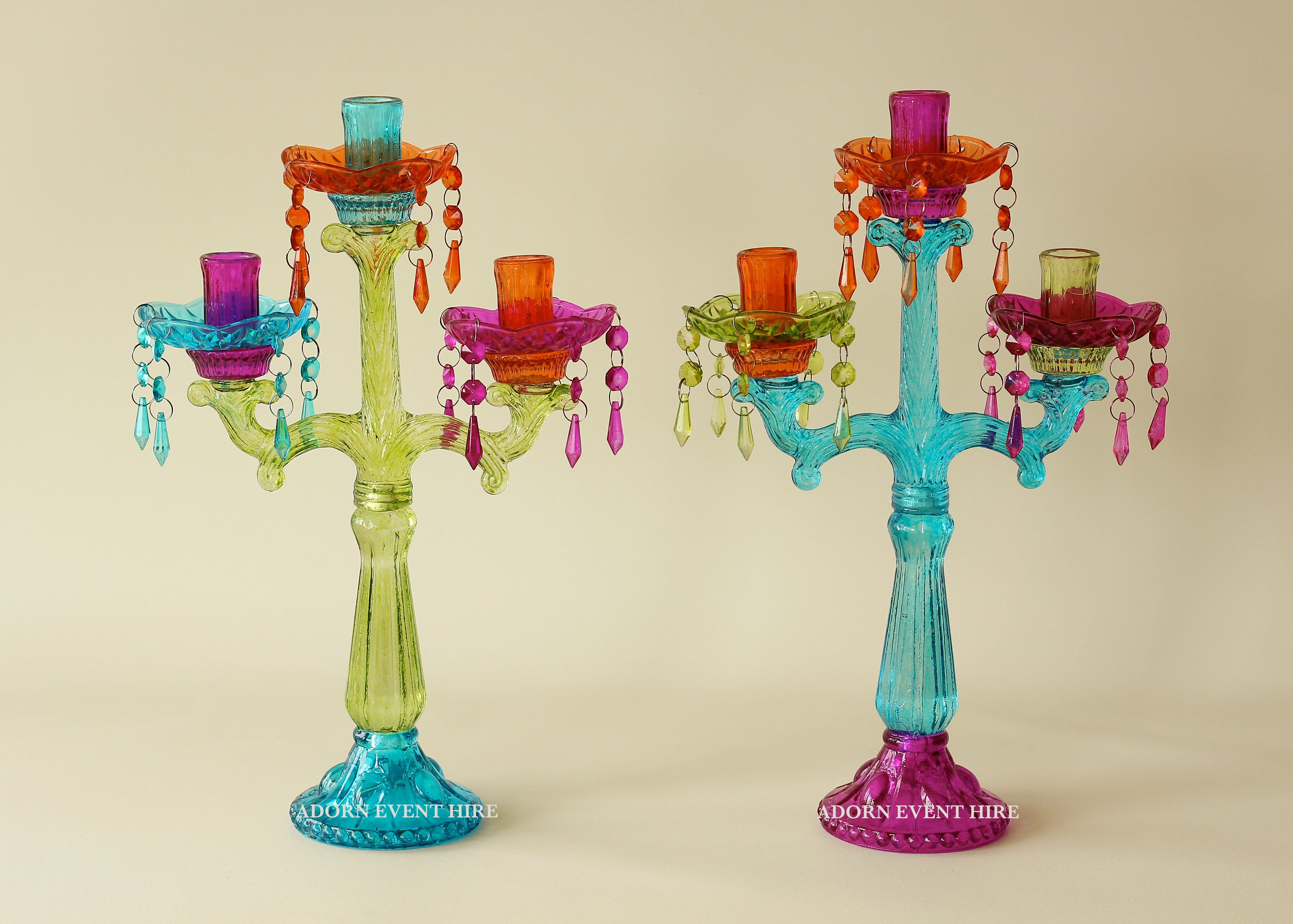 Fireplace Candelabra Inspirational Festive Coloured Glass Candelabras