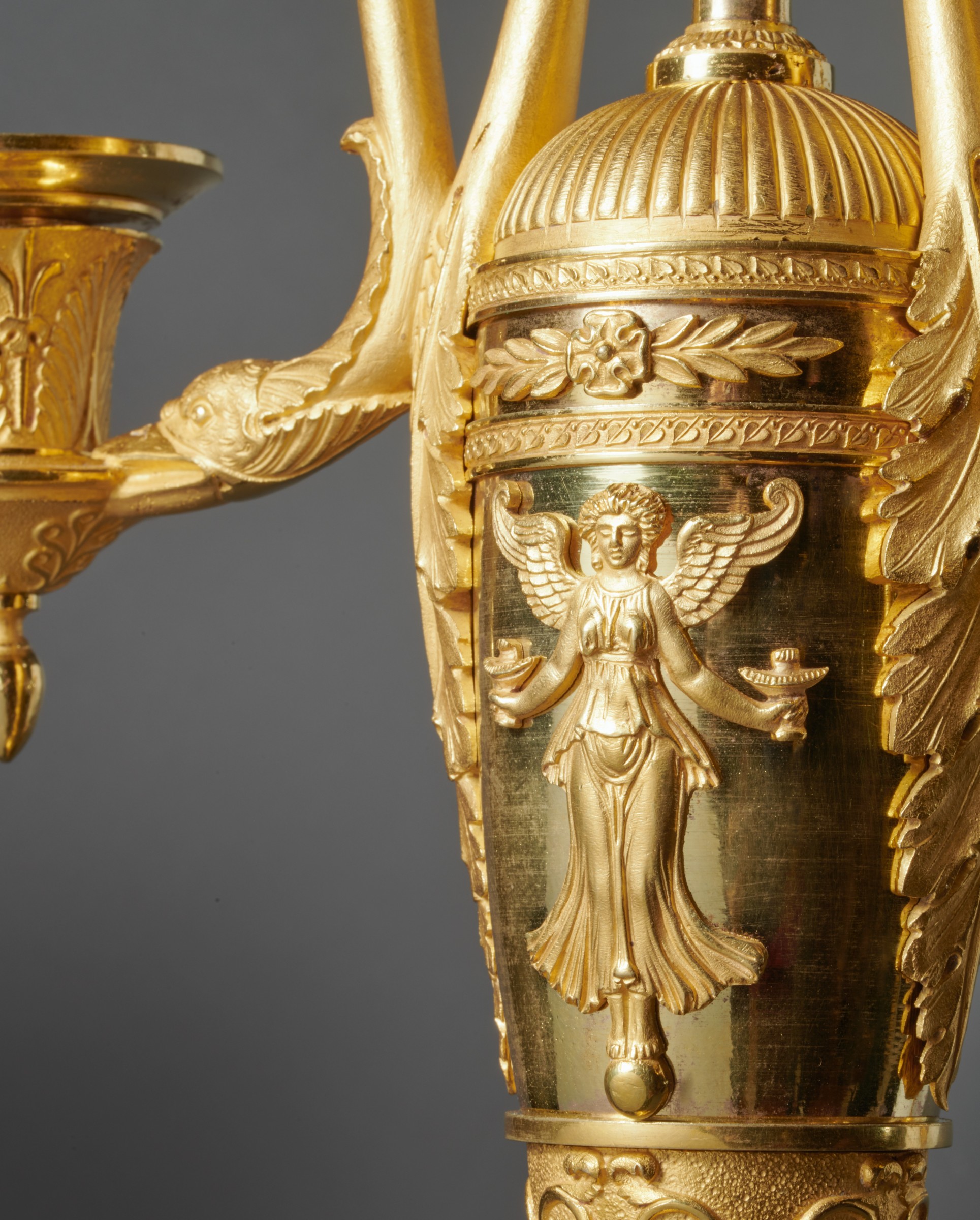 Claude Galle attributed to A pair of Empire three light rr 01 02 19 17b