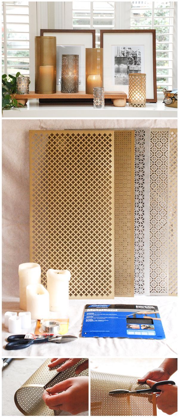 Fireplace Candle Set Awesome Diy Gift Ideas Aluminum Sheet Candle Holders Extras