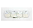 Fireplace Candle Set Elegant Goyal Candle Planet White Jar Candle Pack Of 4