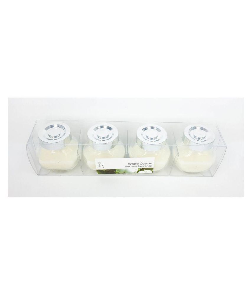 Fireplace Candle Set Elegant Goyal Candle Planet White Jar Candle Pack Of 4