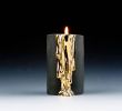 Fireplace Candle Set Inspirational Black Candle Holders with Dripping Gold