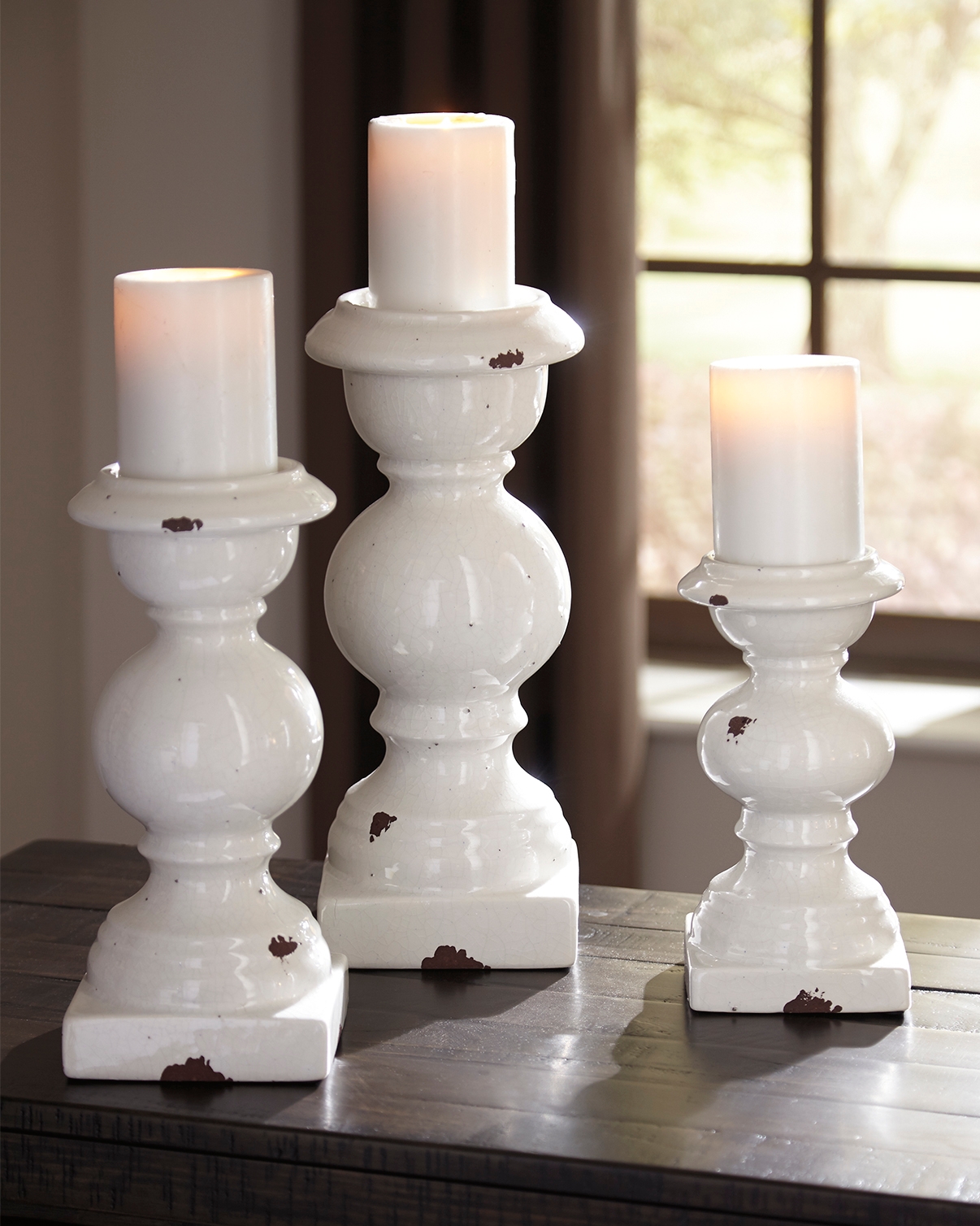 Fireplace Candle Stand Best Of Devorah Candle Holder Set Of 3 Antique White In 2019