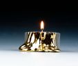 Fireplace Candle Stand Luxury Black Candle Holders with Dripping Gold