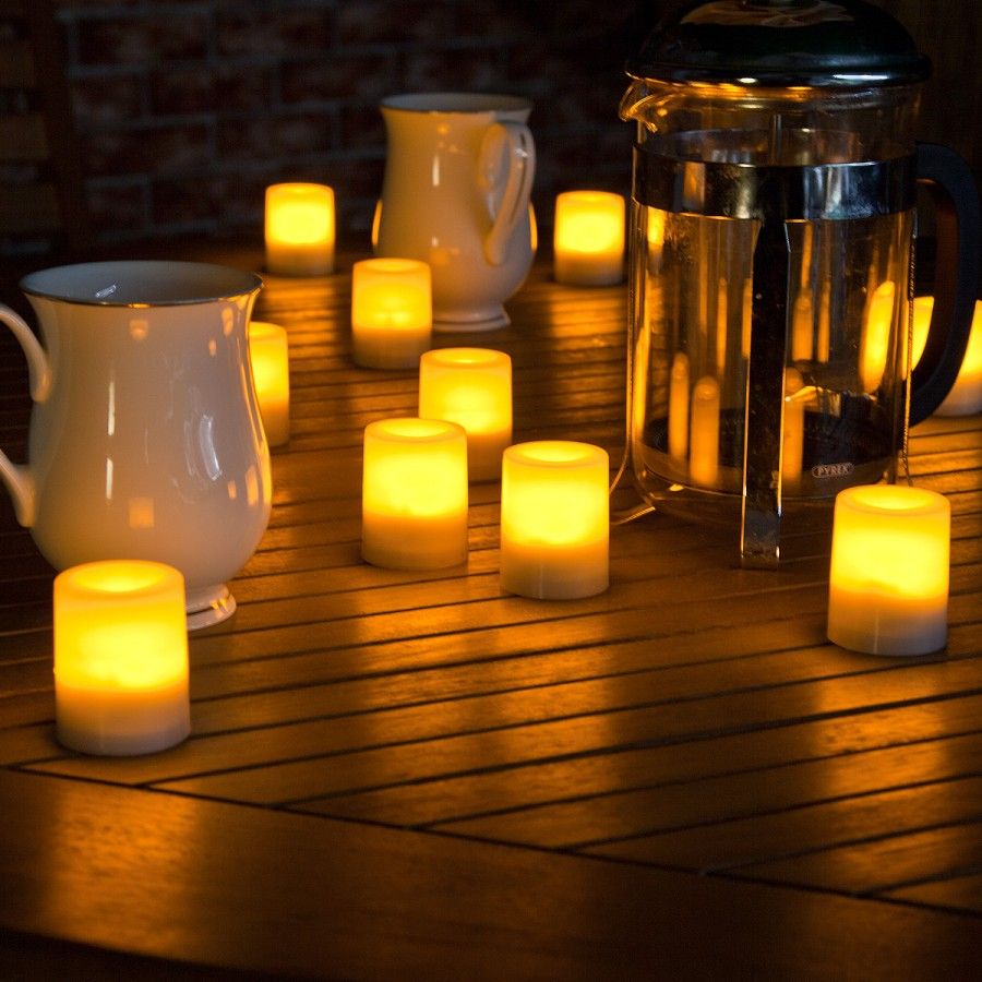 Battery Operated Outdoor LED Waterproof Candle with Timer b10d0ff8f37e027f393efb761a6d883a